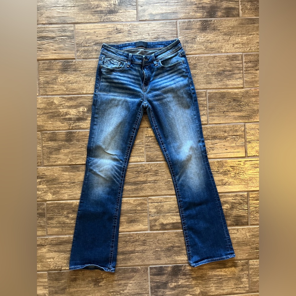 Buckle Black Boot Cut Fit No 53 Women's Jeans